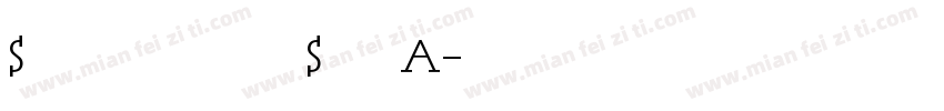 Stefffont Set A字体转换